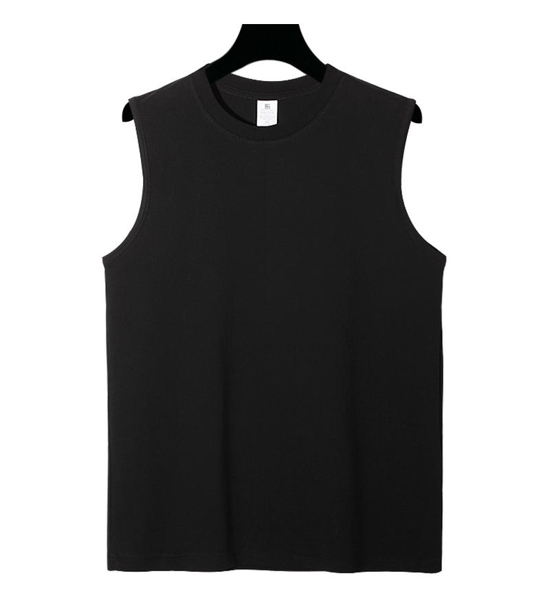 Men tank Top With logo High Quality 100% Cotton 220gram Custom Logo Gym Private Label Sportswear Outwork Sleeveless T-shirt