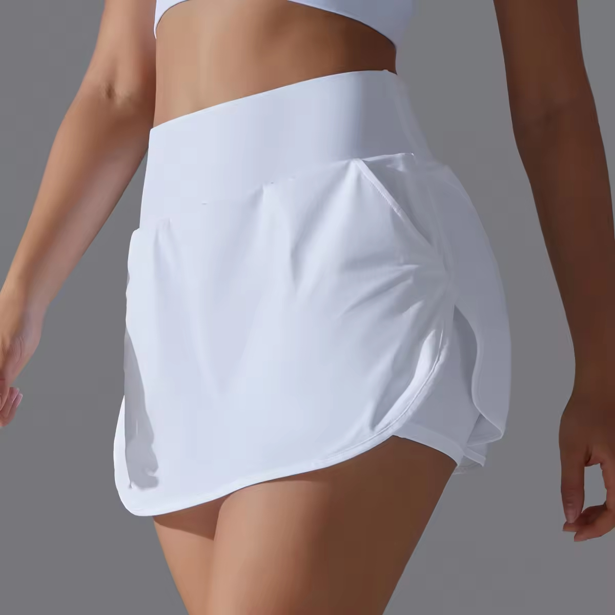 Women's High Waist Quick Dry Workout Gym Skirt Cool Breathable Mesh Design Custom Logo Tennis Skirts
