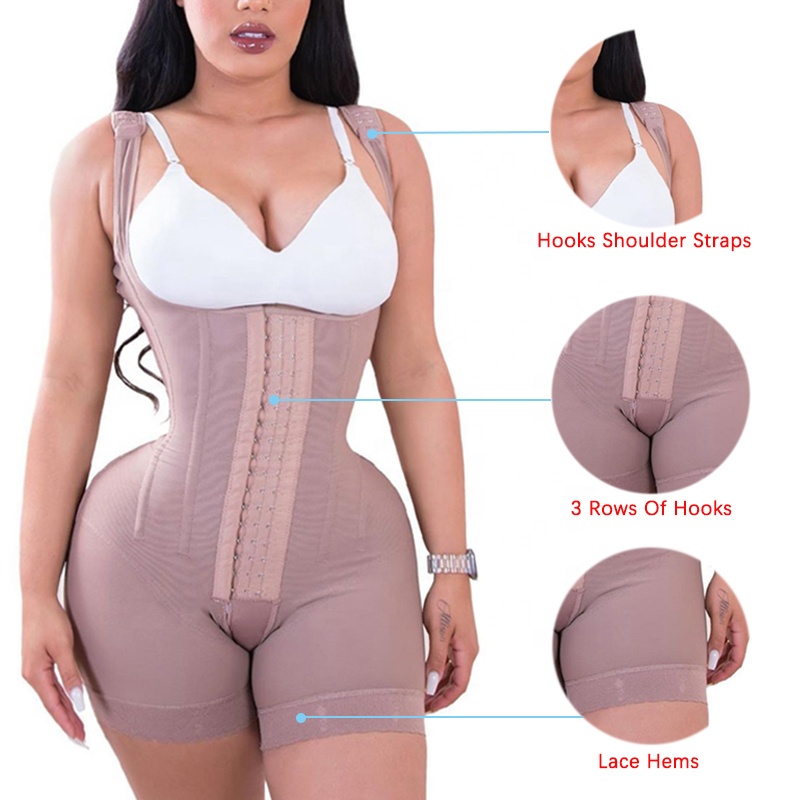 Wholesale Colombianas Waist Trainer Shaper Postoperatorias Bodysuits Liposuction Garments Compression Body Shaper With Bones