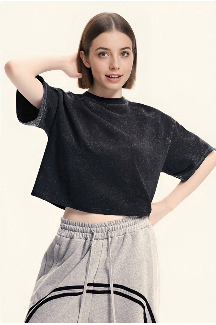 Girls Crop Top T-shirt Design Detail 1