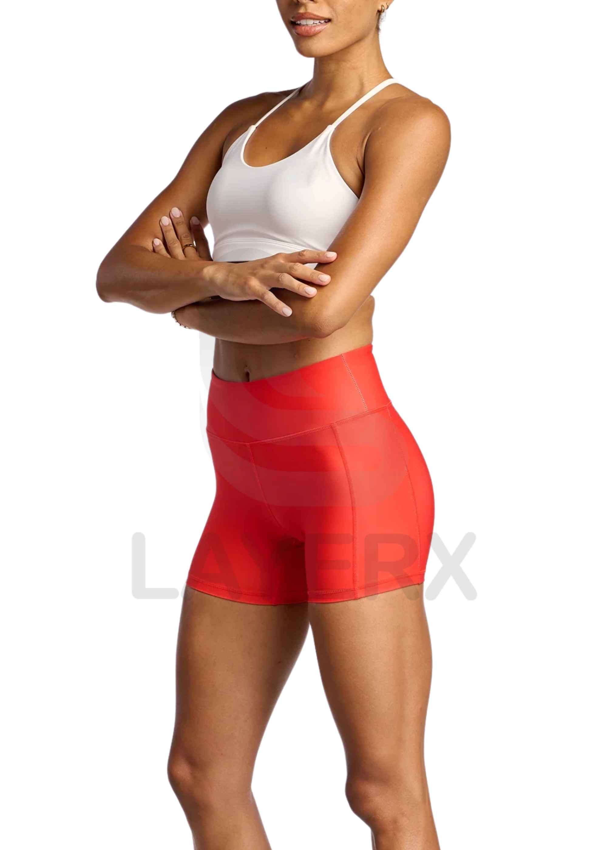 Women's Plus Size High Waist Seamless Quick Dry Moisture-Wicking Windproof Nylon Eco-Friendly Biker Shorts Running Cycling Racer