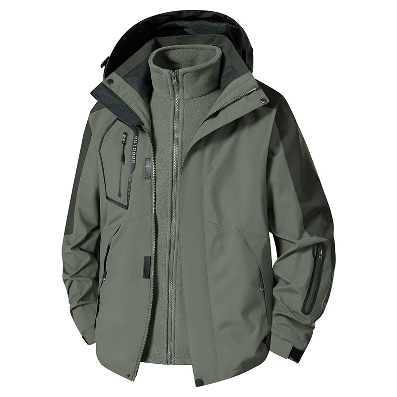 Customized logo Winter Outdoor Waterproof Fishing Jacket Men's Warm Casual Windbreaker Coat with Hood Men's Jacket