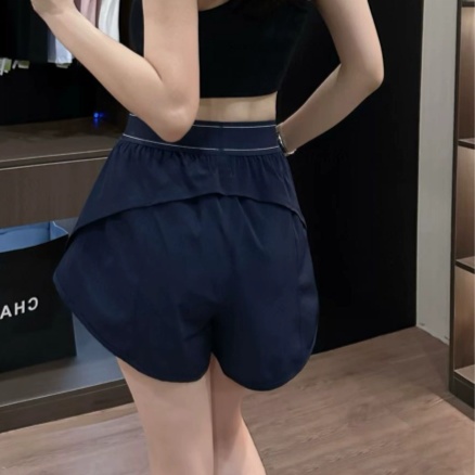 Luxury Brand AOL Logo Women's Fitness Elastic 2 in 1 Breathable Workout Running Shorts GymYoga Workout Biker Shorts for Women