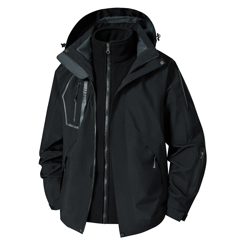 Customized logo Winter Outdoor Waterproof Fishing Jacket Men's Warm Casual Windbreaker Coat with Hood Men's Jacket