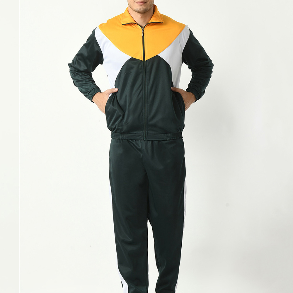 Men's Winter Casual Breathable Lightweight Fleece Polyester Tracksuit High Quality Comfortable Zipper Stylish Eco-Friendly