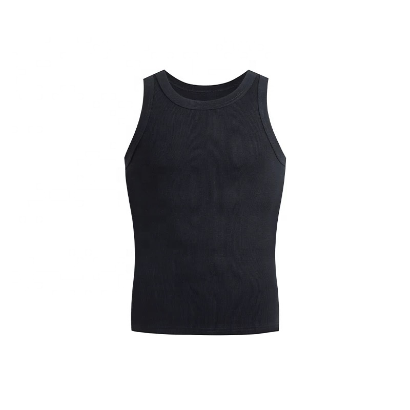 High Quality Men's Sports tank Top Twist Cotton Thread Sport Vest Fitness Muscle Style 3D Printed Decals Customizable Plant