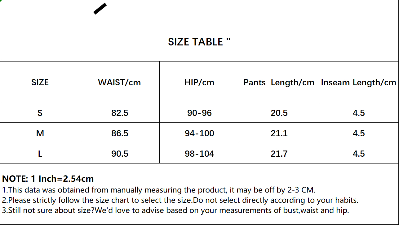 Bottoms Size Chart