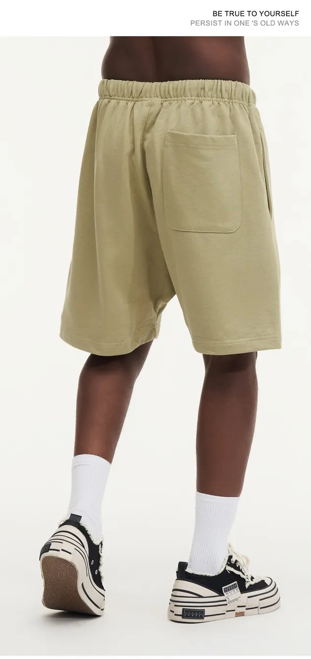 Wholesale Side Pockets High Waist Drawstring Mens Baggy Straight Leg Cotton Jogger Pants Sweatpants