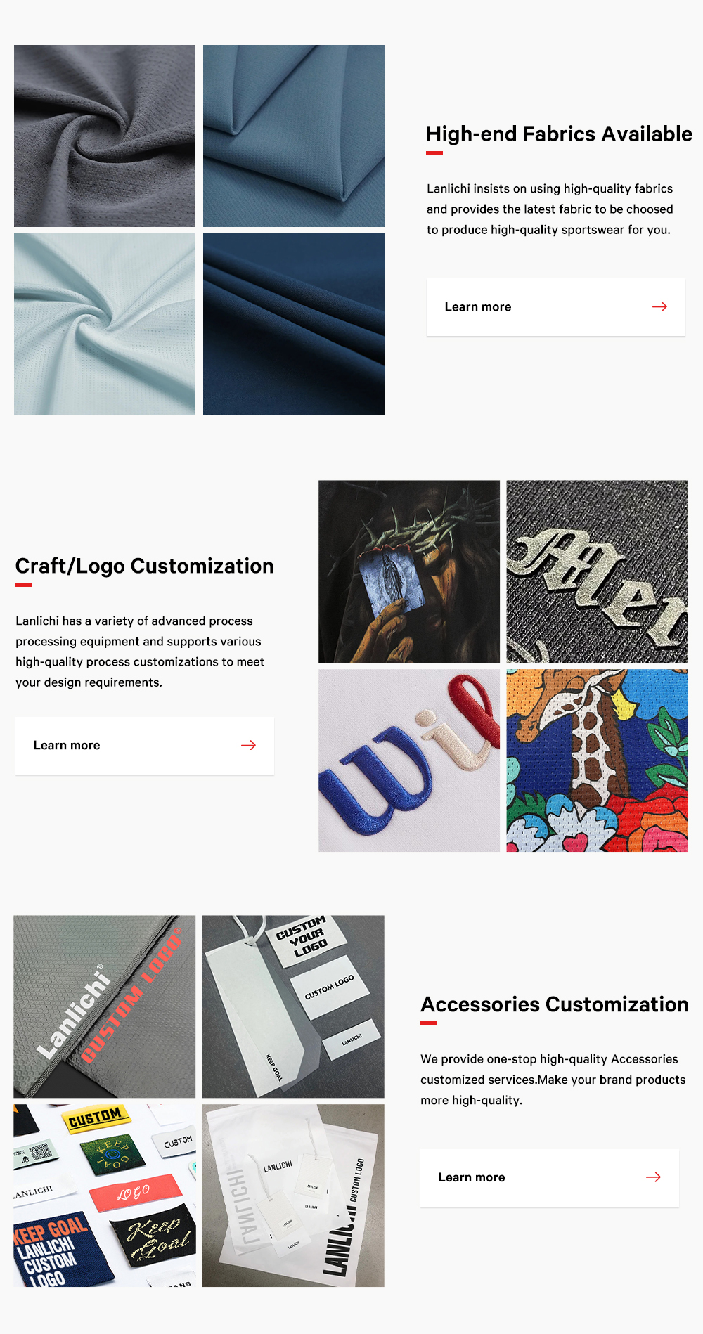 Customized Sportswear Service Options