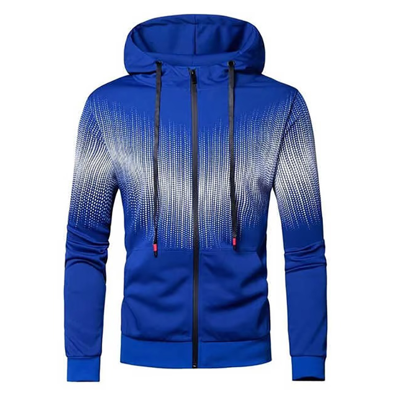 Hot Sale Men's Customized New Fashion Eco-Friendly Winter Tracksuit High Quality Colorful Heat-Transfer Printed Hooded Solid