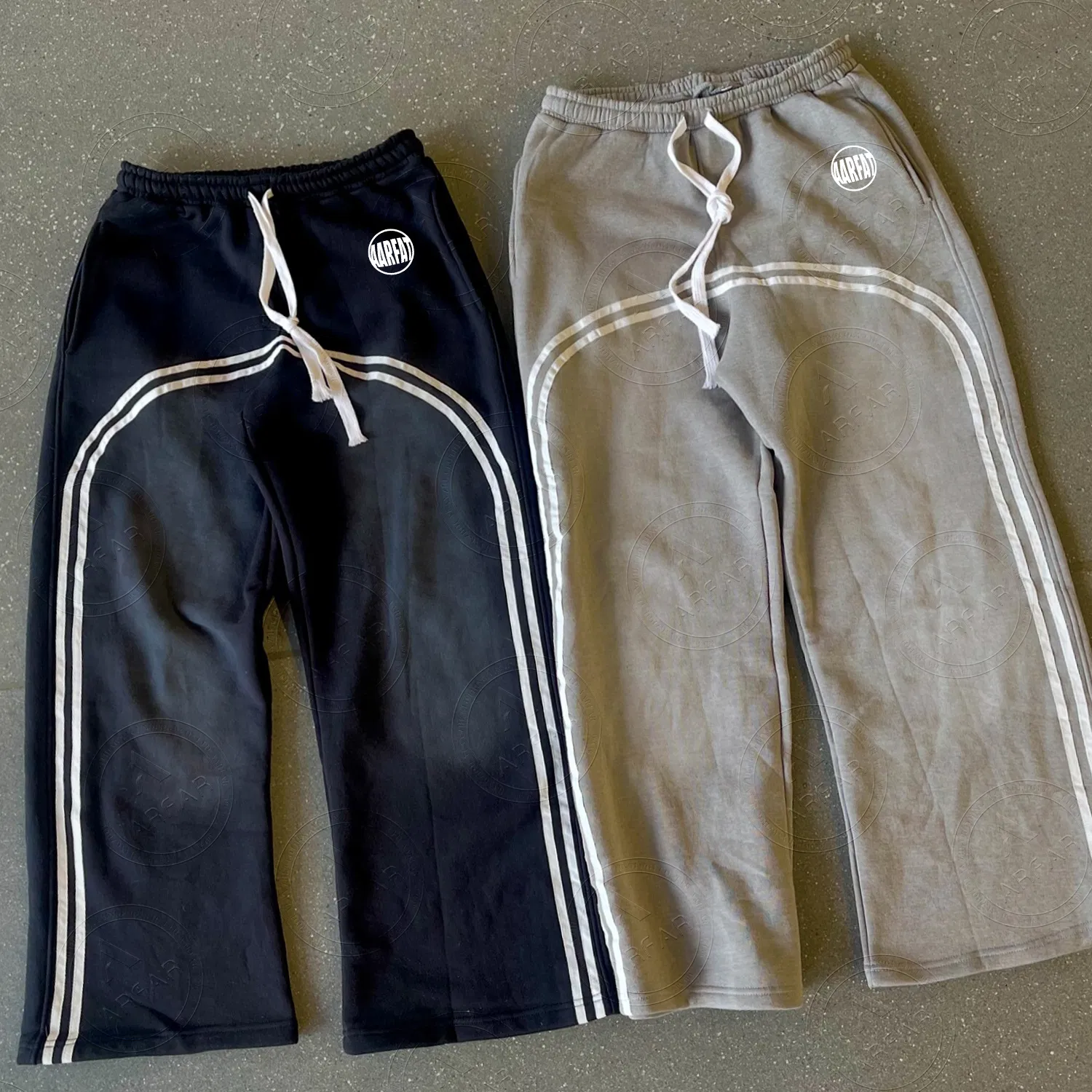 Vintage Flared Sweatpants Detail