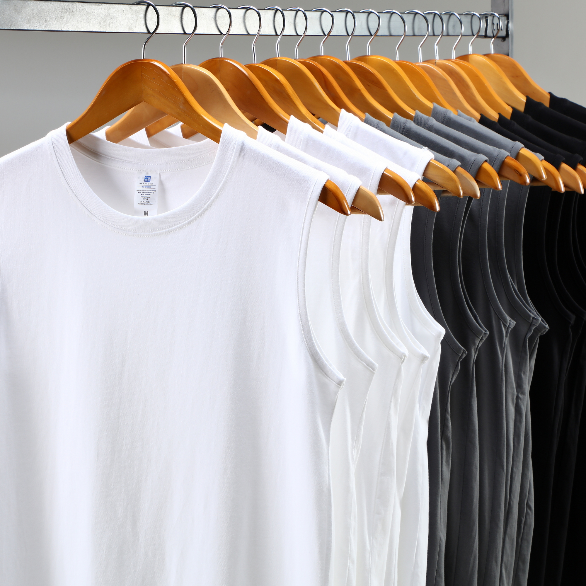 Mens Gym Vest Top 100% Cotton Street Wear Summer Bodybuilding Muscle Sleeveless Gym Design Men's T-Shirts tank Top Men