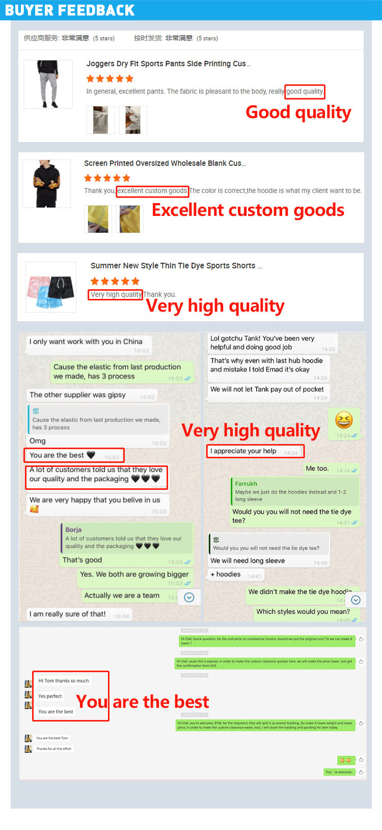 Buyer Feedback
