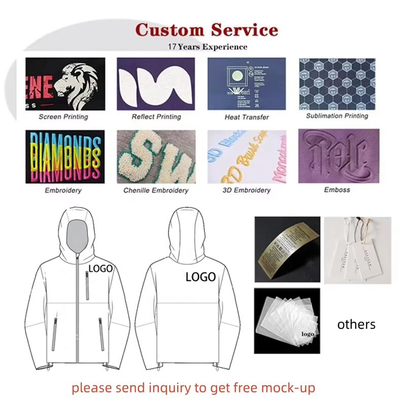 Manufacturer Custom Designer Waterpoof Stand Collar 3M Reflective Strip Zip Up Windbreaker Jacket For Men