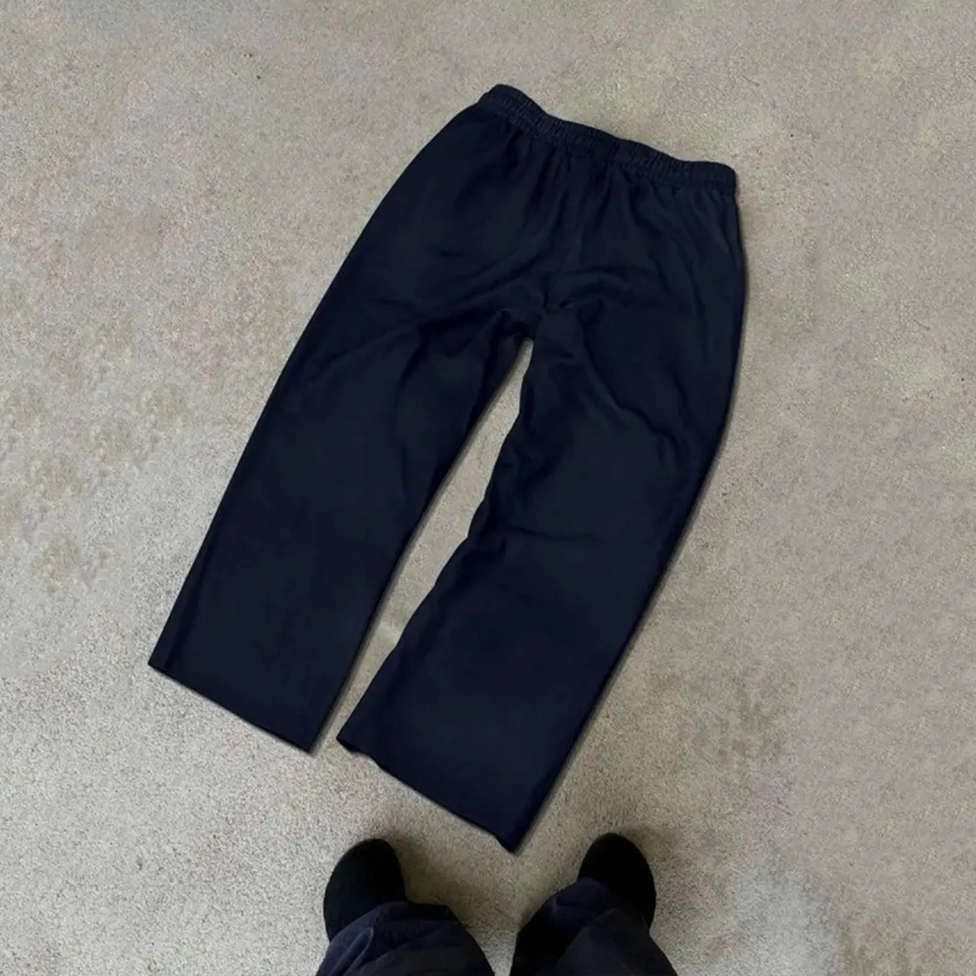 Custom Casual Hip Hop Workout Cotton Vintage Streetwear Baggy Track Pants Fashion Straight Leg Sweatpants for Men Printing Loose Youth Trousers