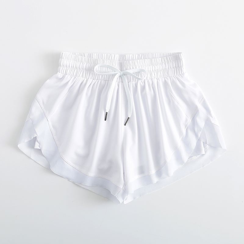 Factory Directly Custom Women Outdoor Drawstring Waist Quick Dry Workout Yoga Shorts Running Biker Lined Shorts