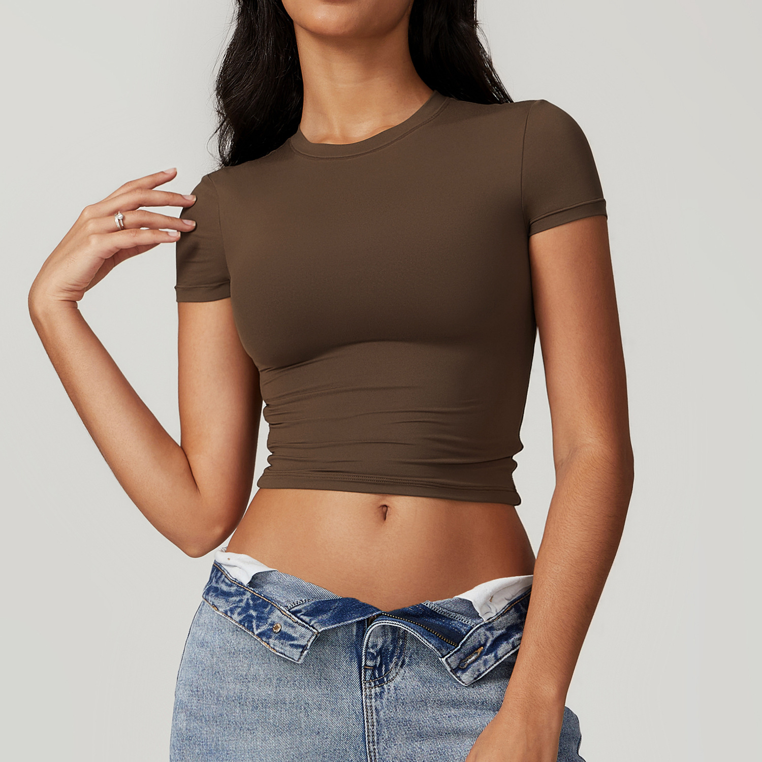 Women New Short Sleeve T-shirt View 3