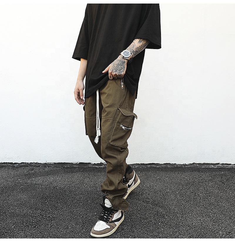 OEM Latest Trousers for Men Men Street Wear Stock Drop Shipping Tactical Pants Men Cargo