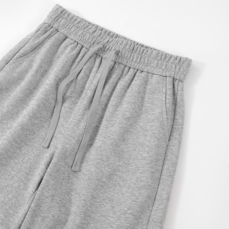 Custom Heavyweight Cotton Sweatpants Straight Leg Loose Fit Unisex Winter Thick Joggers