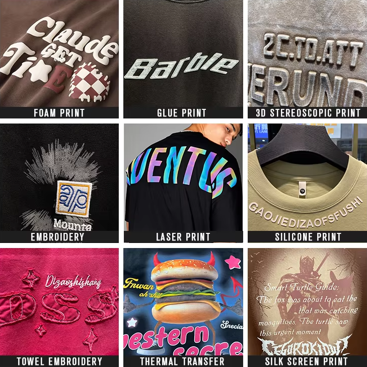 Unisex High Quality 100% Cotton Knitted Breathable Short Sleeve Cropped T-Shirt Boxy Fit Oversized Design Blank Custom Logo