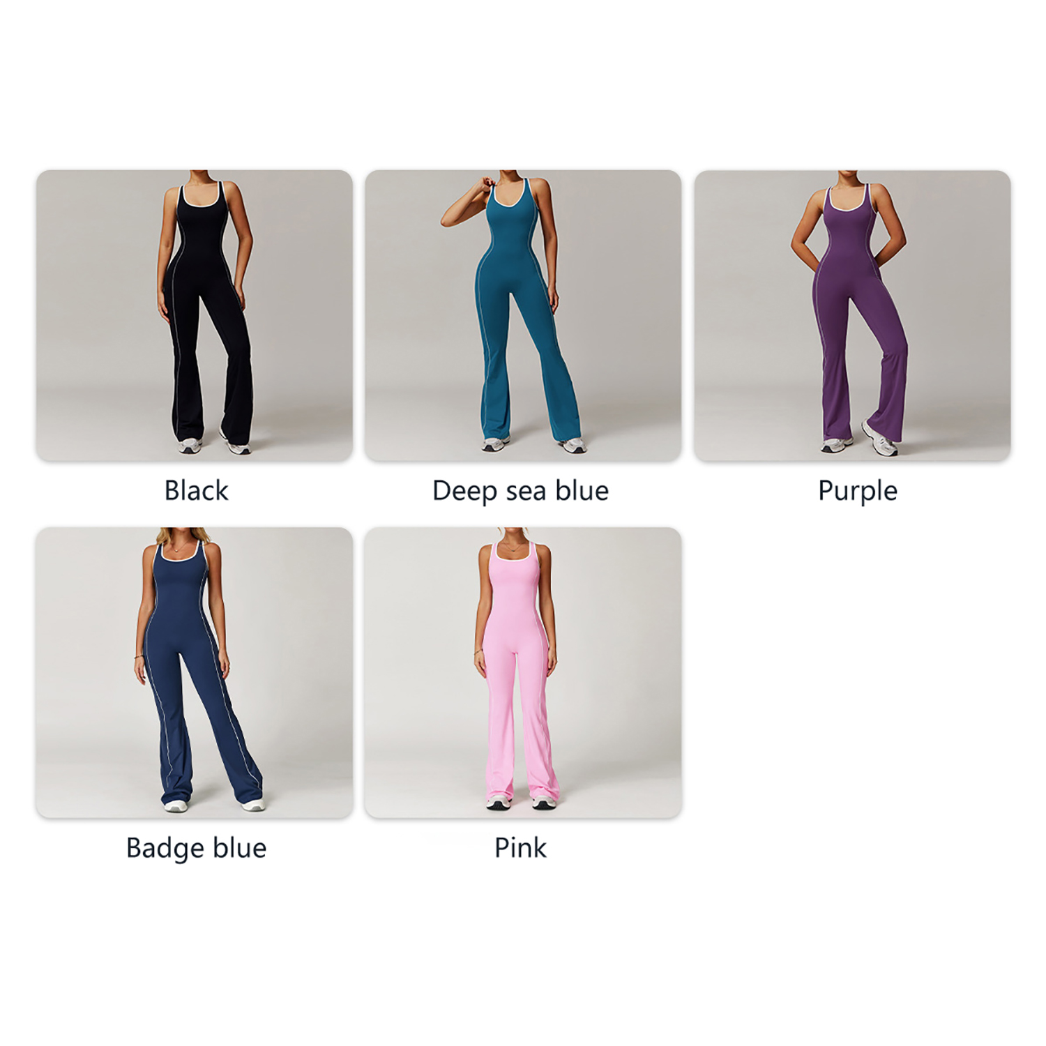New Hollow Back Sports Bodysuit Jumpsuit Micro-Conjoined Yoga Suit With Pleated Hip-Lifting Feature for Dance
