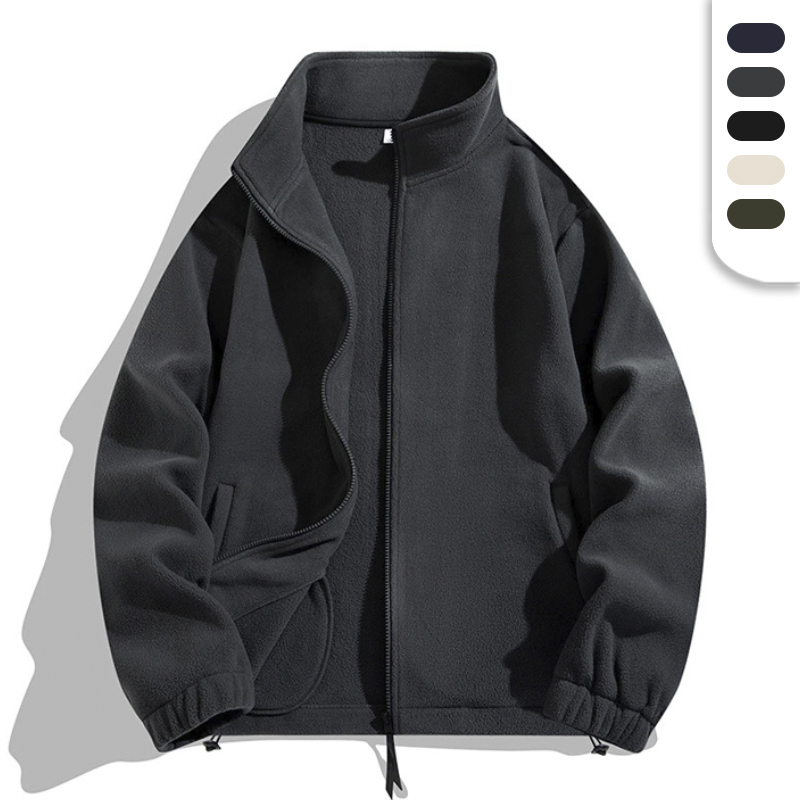 Polar Fleece Jackets Unisex Custom Logo Softshell Street Wearing Zipper Fleeced Embroidery Logo Sherpa Jackets
