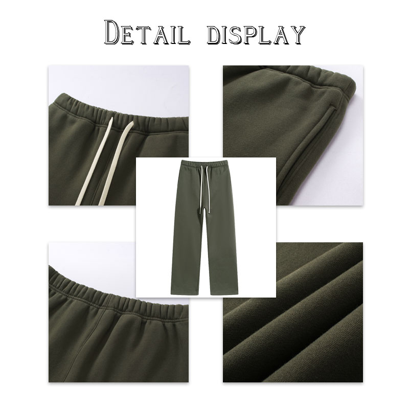 2026 Hot Selling 100% Cotton Elastic Waist Hip Hop Sweatpants Soft Comfortable High Quality Unisex Heavyweight Winter Joggers