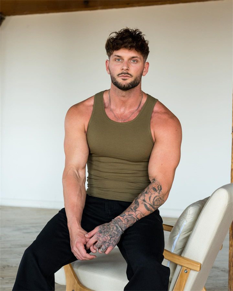 Mens Gym Vest Top Model Fit