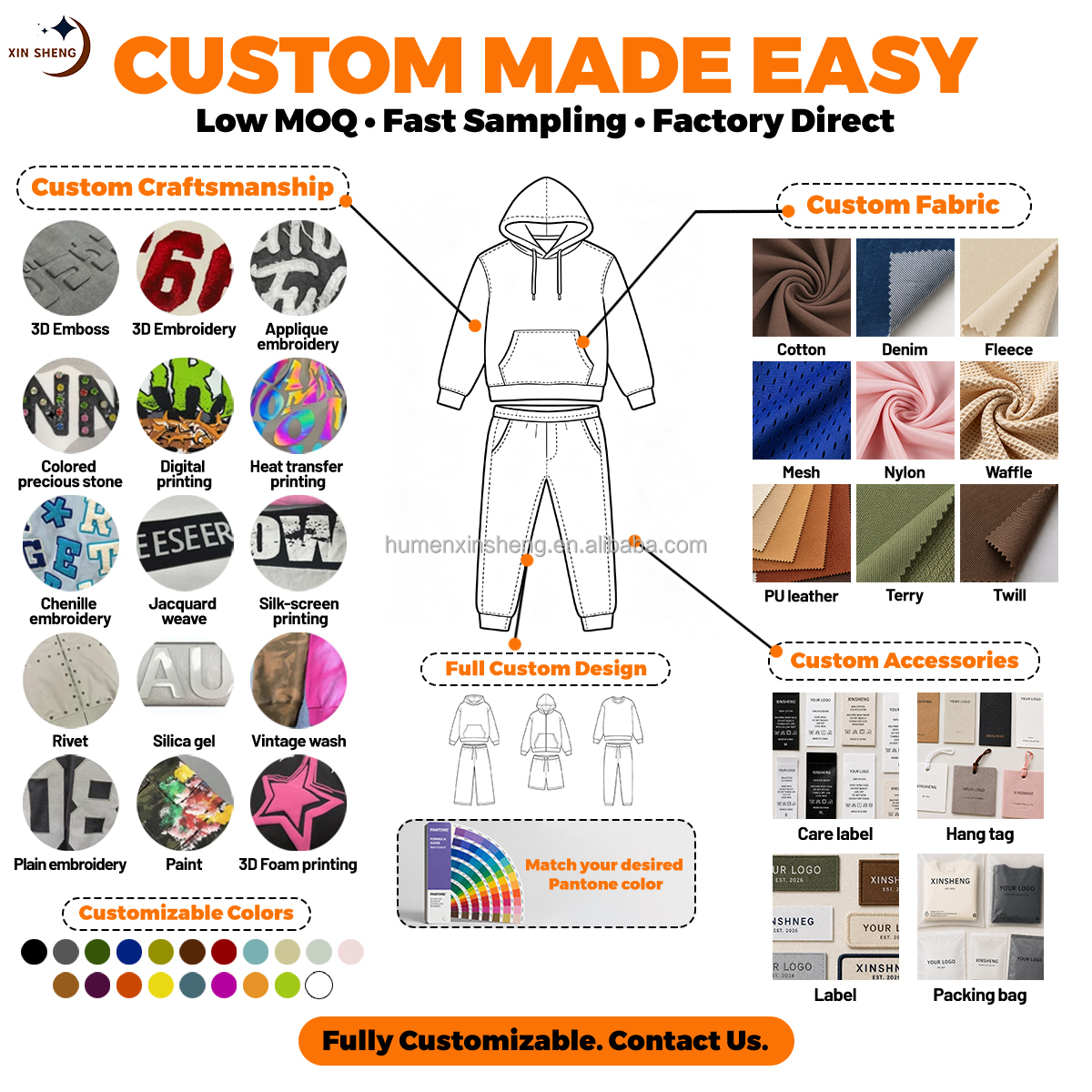 Manufacturers Clothing Custom Piping Trim Y2k Color Block Hoodie and Jogger Sweatpants Set Sweatsuit Tracksuit Men