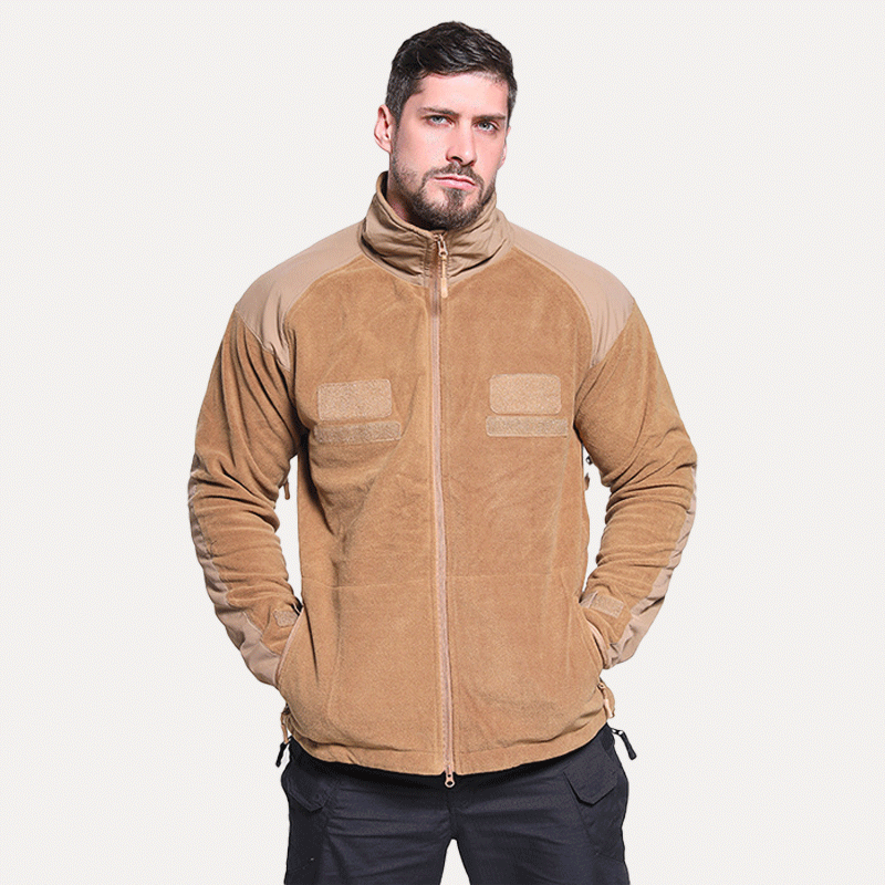 High Quality Outdoor Sports Jacket Thickening Warmth FleeceJjacket Men's Autumn Winter Brushed Fleece Jacket