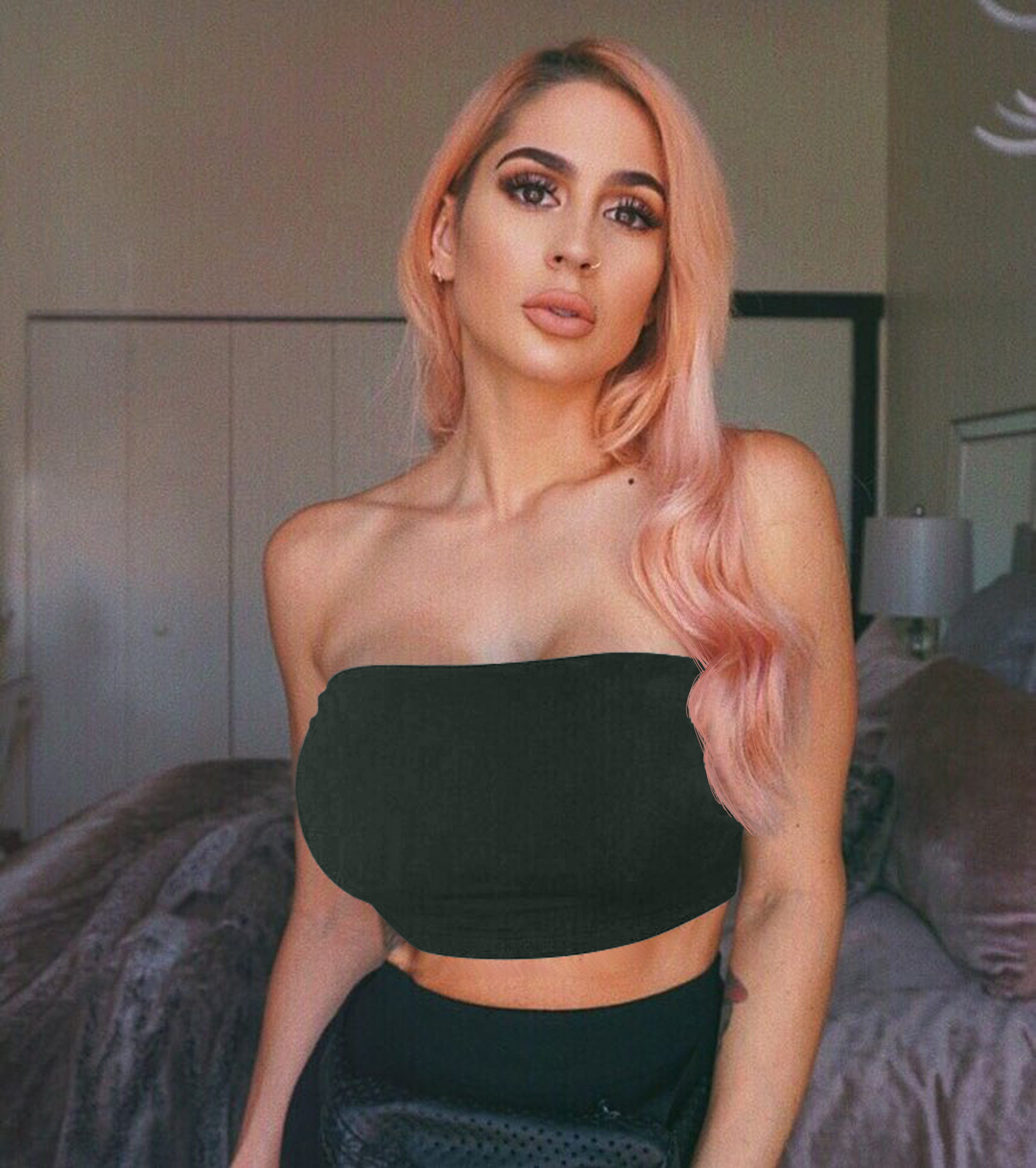 Latest Fashion Sleeveless off the Shoulder Solid Crop Top Strapless Sexy Tube Top for Women