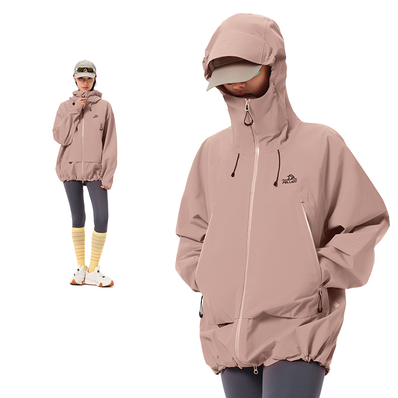 2024 Pelliot 3L Waterproof Jacket Unisex Hiking Climbing Rain Jackets 100% Polyester 10000MM Outdoor Hardshell