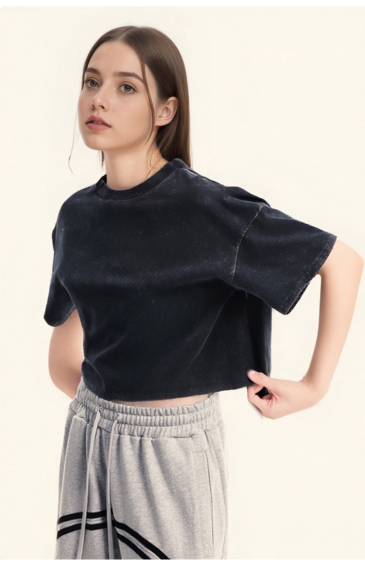 Girls Crop Top T-shirt Design Detail 2