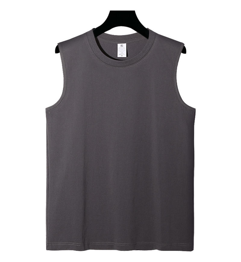 Men tank Top With logo High Quality 100% Cotton 220gram Custom Logo Gym Private Label Sportswear Outwork Sleeveless T-shirt