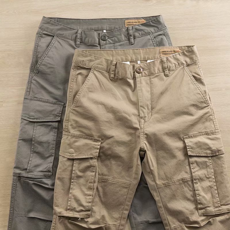 Custom Casual Multi Pocket Straight Outdoor Cargo Pants Men's Elastic Tactical Pants for Men' Pants
