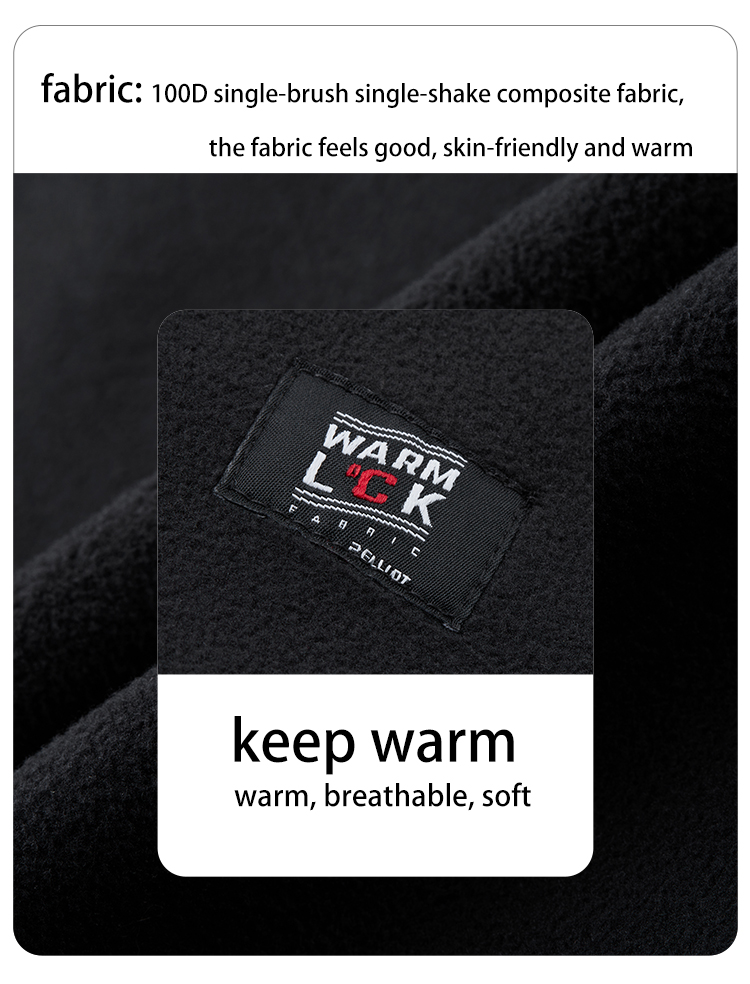 Warm Stand Collar Polar Plush Outdoor Hiking Fleece Jacket