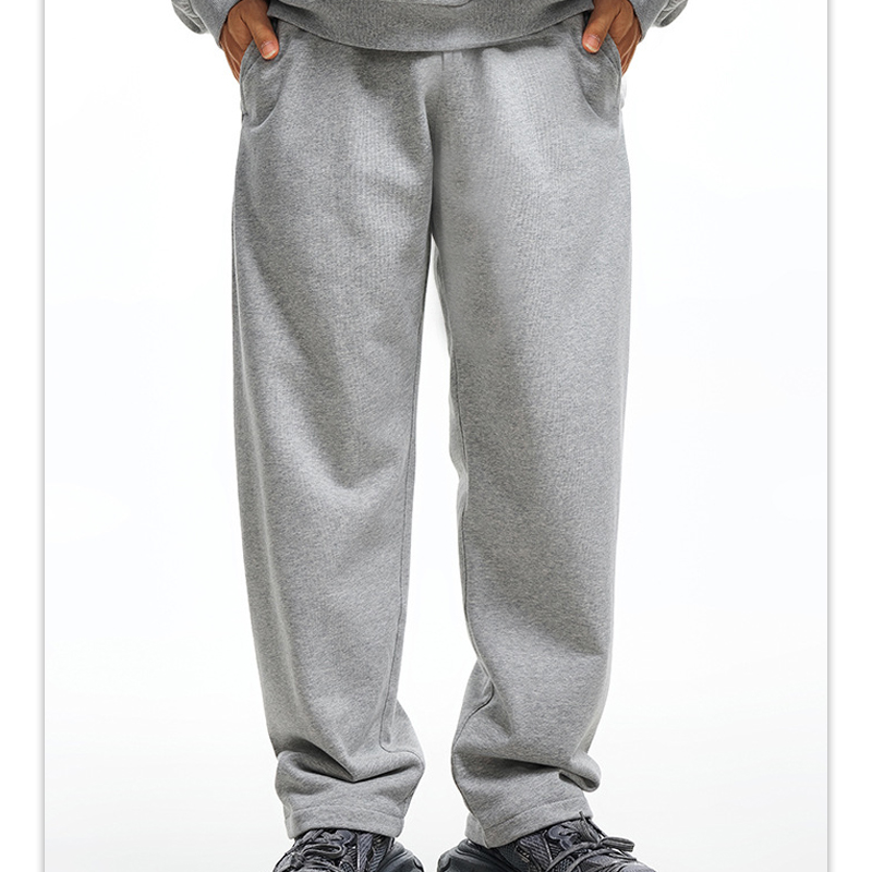 Custom High Quality Printed Logo Streetwear 100% Cotton Oversized Fashion Loose Fit Autumn Sweatpants Men Pants