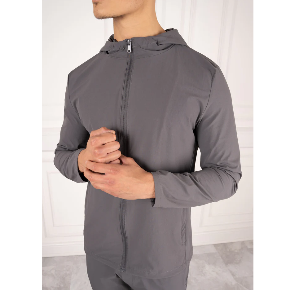 Custom Men's Premium Technical Hooded Woven Eco-Friendly Windbreaker Jacket OEM Waterproof Breathable Outdoor Sportswear