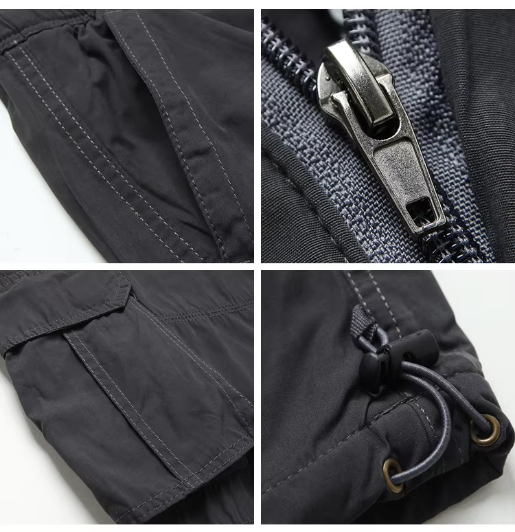 Casual Outdoor Multi Pockets Cargo Pants 100% Cotton for Men