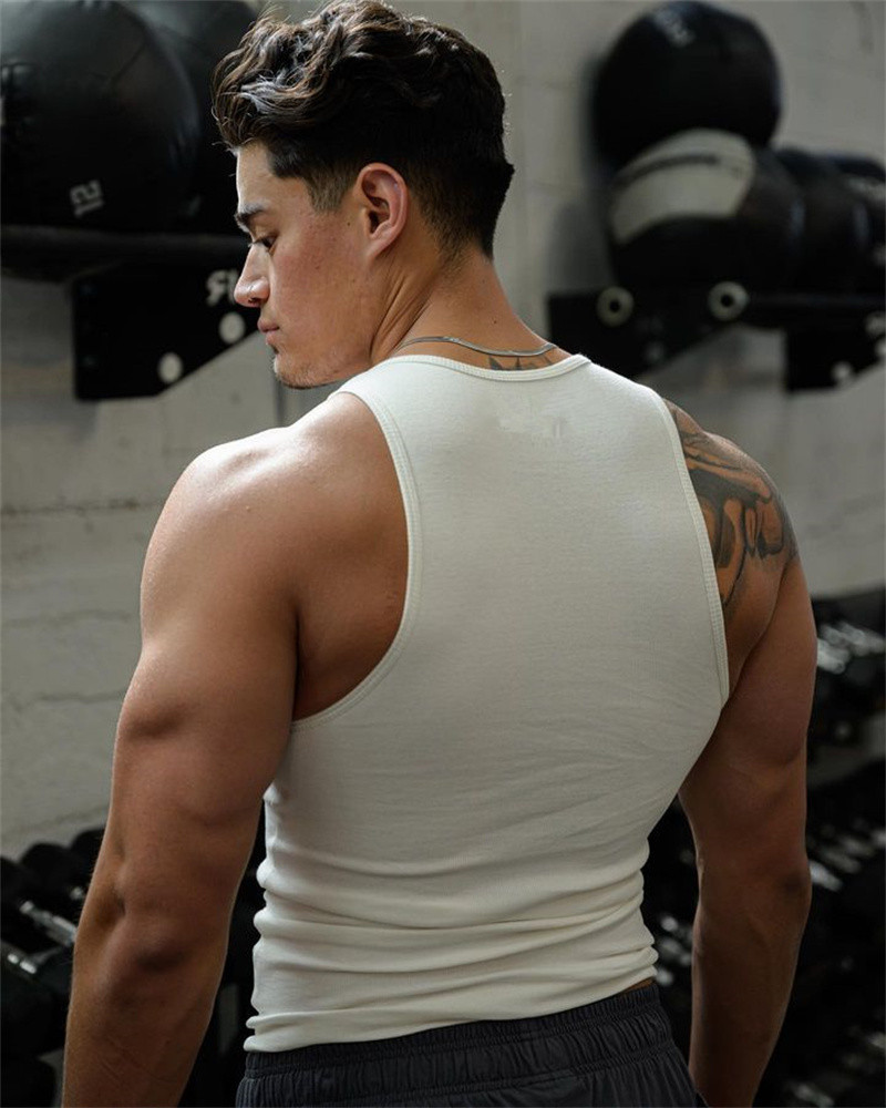 Mens Gym Vest Top Front View