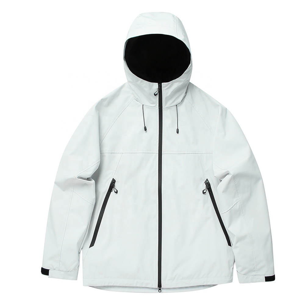 Soft Shell Men's Windbreaker Jacket Waterproof Lightweight Hooded Hiking Breathable Polyester Nylon Windbreaker Tracksuit