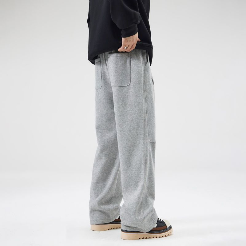 Men's Autumn and Winter Design Elastic Sports Sweatpants