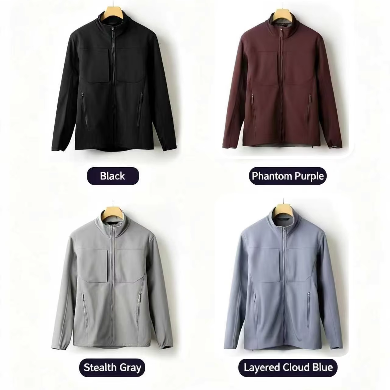Men's Women's Spandex/Polyester Waterproof Windproof Fleece Jacket Crew Neck Pullover Closure Full Sleeve Winter Active Tops