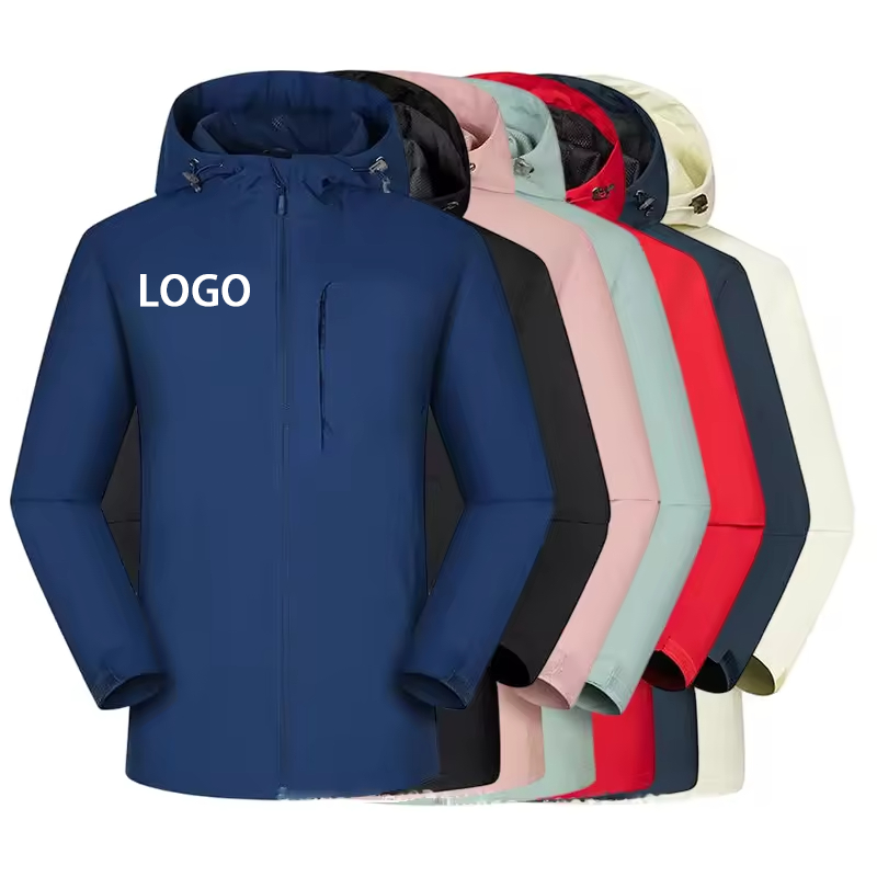Wholesale Factory Polyester Windbreaker Fashion Outdoor Men Jackets Unisex Wear Hard-wearing Men Windbreaker Jacket