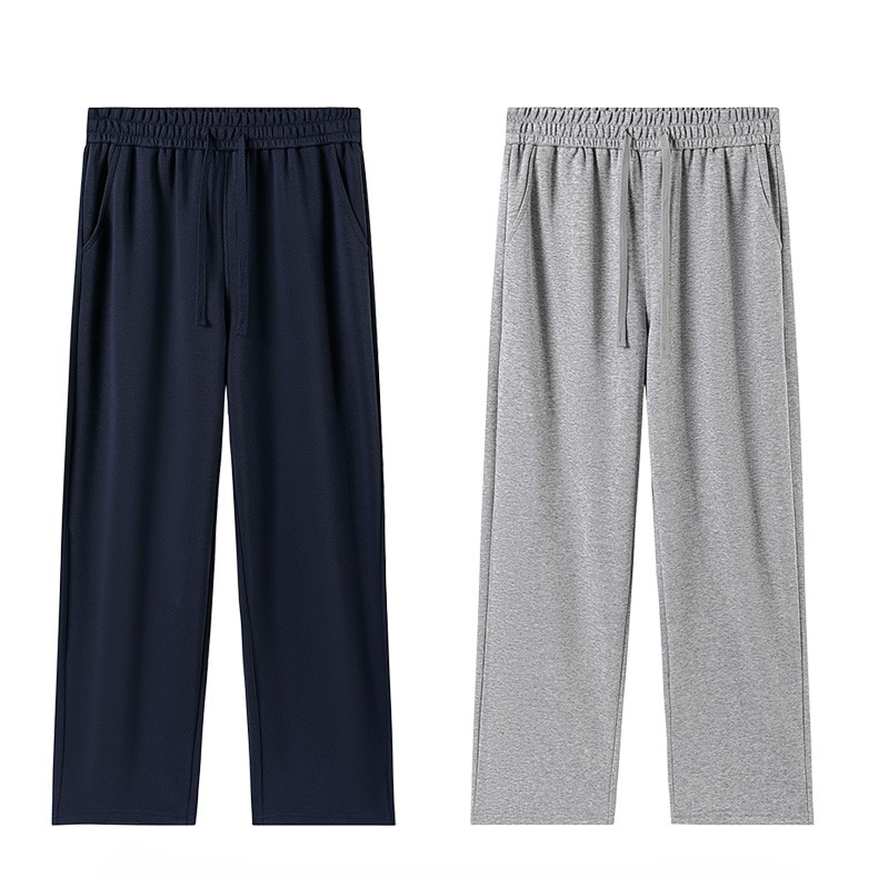 Custom Heavyweight Cotton Sweatpants Straight Leg Loose Fit Unisex Winter Thick Joggers