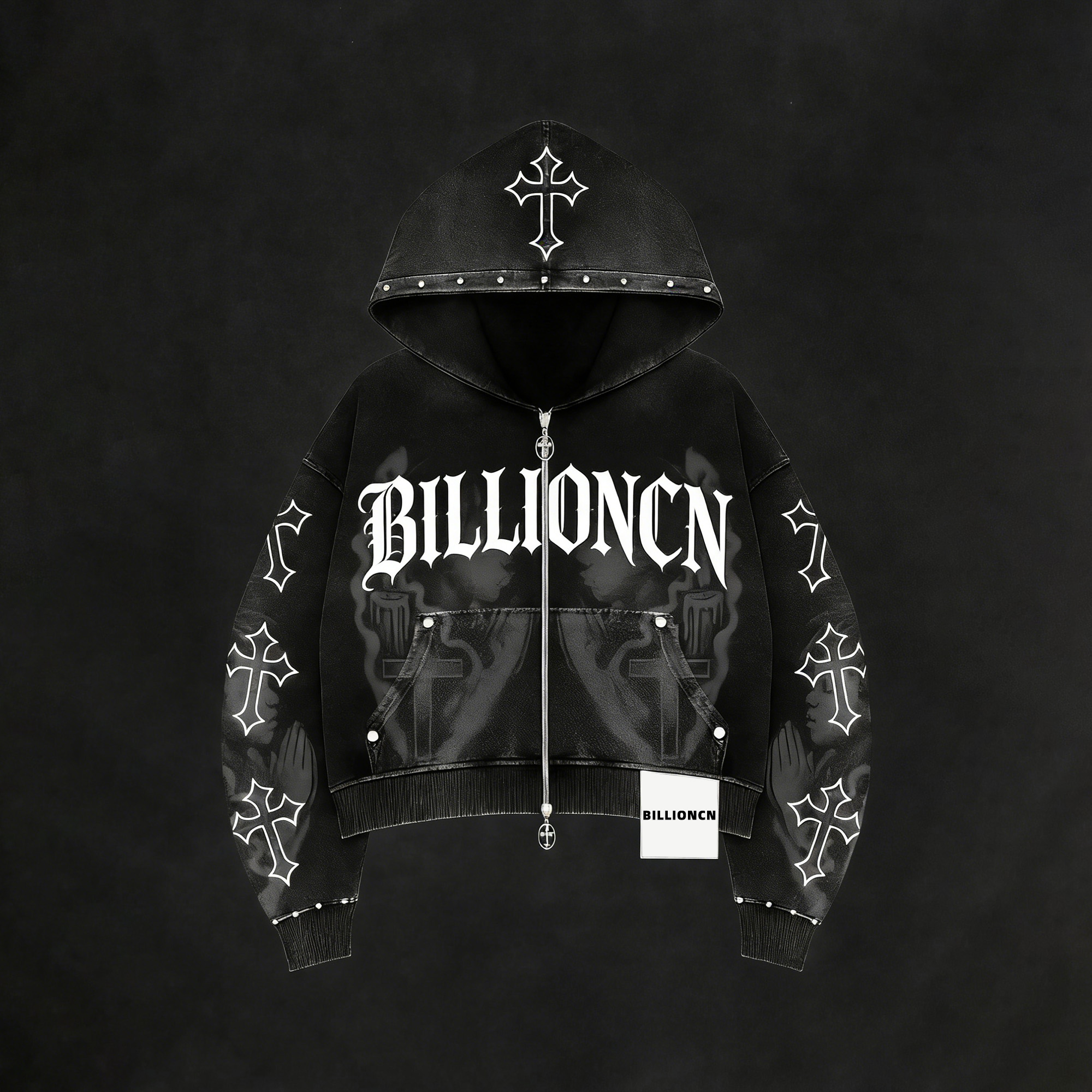 Customized Hooded Set Sweatshirts For Mens High Quality Pullover Blank Streetwear Hoodies Heavyweight Embossed Hoodie Unisex
