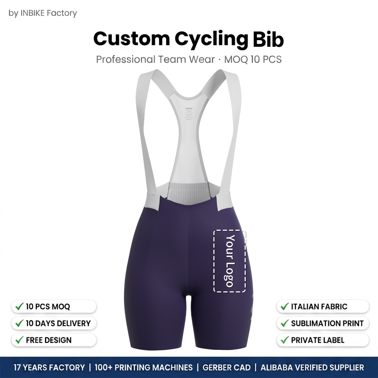 Custom INBIKE Women Cycling Shorts Padded High Waist Slim Fit Bike Pants Factory Manufacturer Direct Wholesale MOQ 50