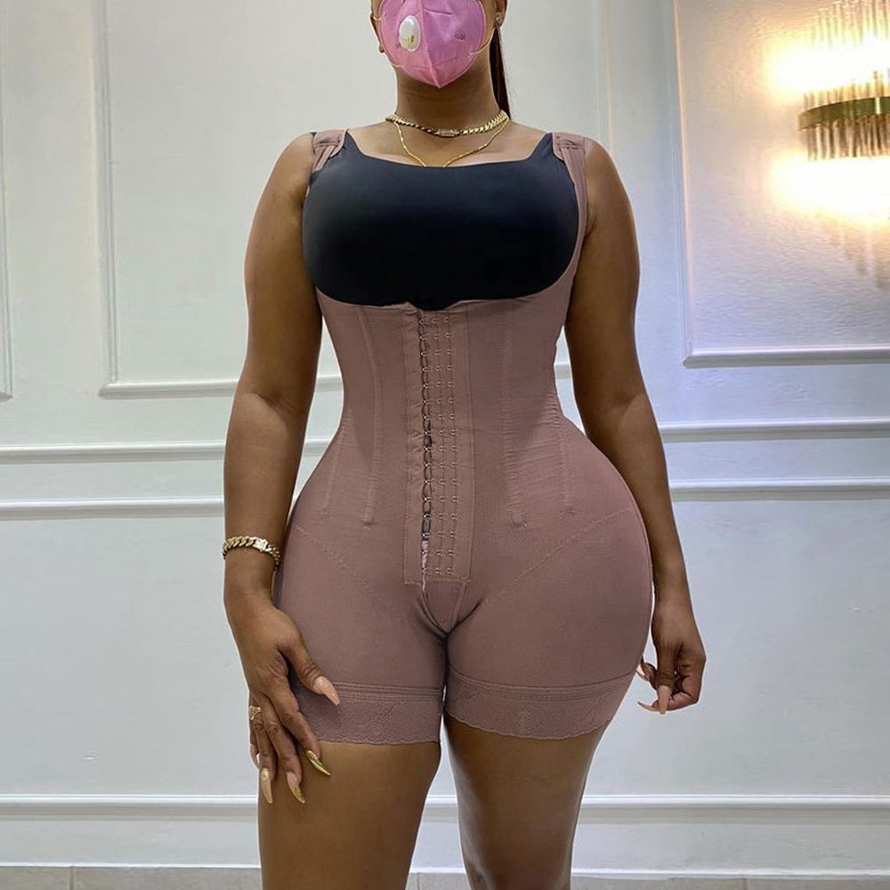 Wholesale Colombianas Waist Trainer Shaper Postoperatorias Bodysuits Liposuction Garments Compression Body Shaper With Bones