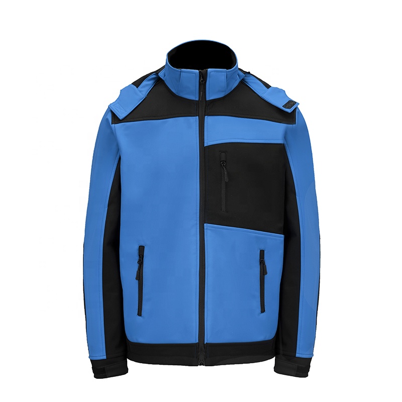 Wholesale Custom Breathable Waterproof Outdoor Softshell Jacket Construction Polar Fleece Workwear for Men