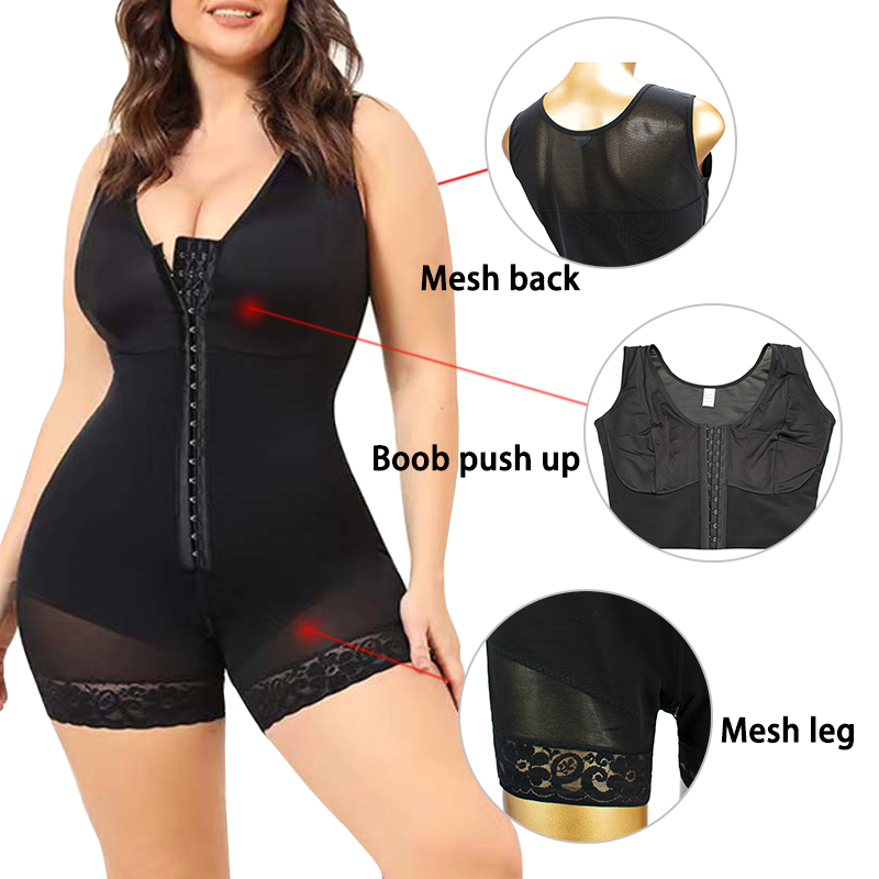 Body-shaping Clothing One-piece Zipper Bottom Crotch Tight Belly Lifting Hip Beauty Clothing Women's Enhanced High Waist